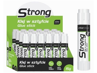 Klej w sztyfcie 15g STRONG 24szt. [opakowanie=24szt]