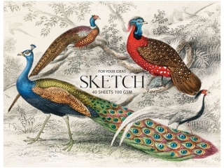 Blok do szkicowania A5+ 40k, "Peacock"
