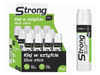 Klej w sztyfcie 25g STRONG 12szt. [opakowanie=12szt]