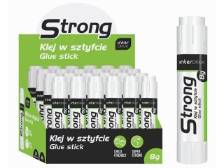 Klej w sztyfcie 8g STRONG 24szt. [opakowanie=24szt]