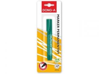 DONG-A MARKER PERMANENTNY OKRĄGŁA KOŃCÓWKA ZIELONY NA BLISTRZE