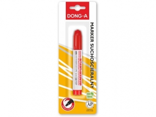 DONG-A MARKER SUCHOŚCIERALNY CZERWONY NA BLISTRZE