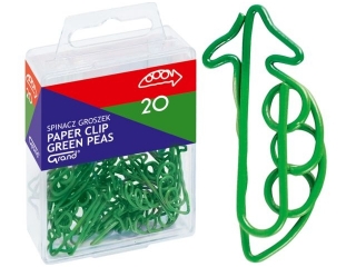 Spinacz GROSZEK zielony T4 GRAND 20 pcs. (sz)(p)