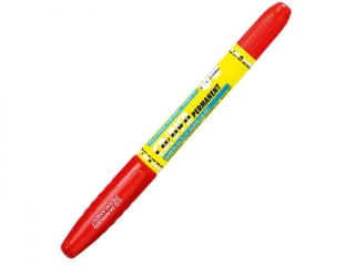 Marker CD CM-051 dwustronny CZERWONY (sz)