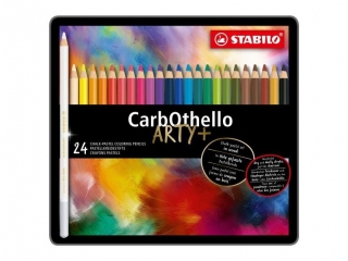 Kredka drewniana STABILO CarbOthello metalowe etui 24 szt. ARTY [opakowanie=5szt]
