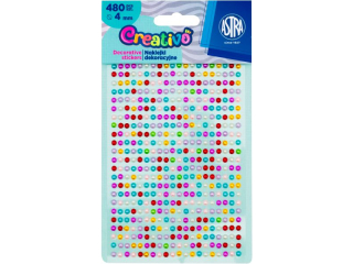 Naklejki dekoracyjne Creativo kolorowe pere�ki - T�czowe pere�ki  [opakowanie=1szt] (CEN+4%)