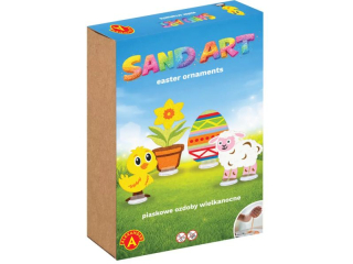 zestaw kreatywny Piaskowe Malowanki - Ozdoby Wielkanocne - Kurczaczek