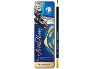 Owki do szkicowania w metalowym pudeku 6 sztuk  [opakowanie=24szt]