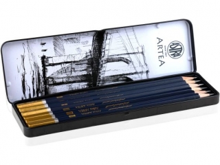 O��wki do szkicowania w metalowym pude�ku 6 sztuk  [opakowanie=24szt]