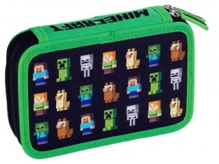 Piórnik podwójny bez wyposażenia, MINECRAFT