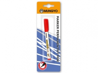 MUNGYO MARKER PERMANENTNY MINI CZERWONY NA BLISTRZE