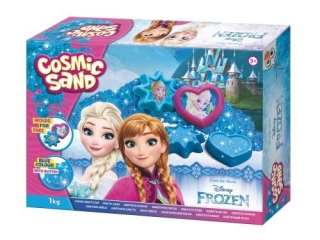 Piasek kinetyczny niebieski z brokatem 1 kg Frozen