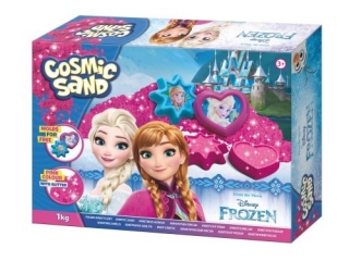 Piasek kinetyczny różowy z brokatem 1 kg Frozen