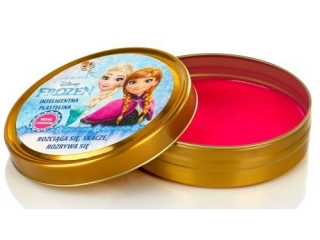 Inteligentna plastelina różowa z brokatem Frozen