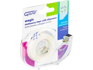 Taśma biurowa GRAND 18x20 m MAGIC z dispenserem