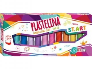 Plastelina 12 kolorw 15 g [opakowanie=10szt]