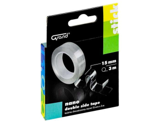 Taśma dwustronna nano 15 mm x 3 m x 1 mm GRAND