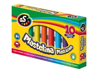 Plastelina AS 10 kolorw [opakowanie=10szt]