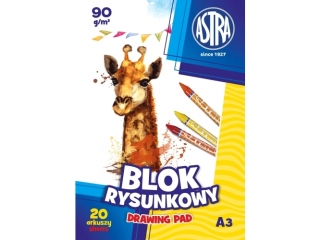 Blok rysunkowy ASTRAPAP A3 100g 20 arkuszy [opakowanie=10szt]