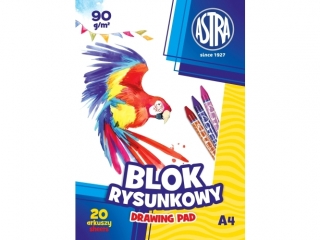 Blok rysunkowy ASTRAPAP A4 100g [opakowanie=10szt]
