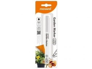 Marker okr�g�y ogrodowy 0, 9 mm 450 MONAMI bia�y - 1 szt. blister [opakowanie=12szt]
