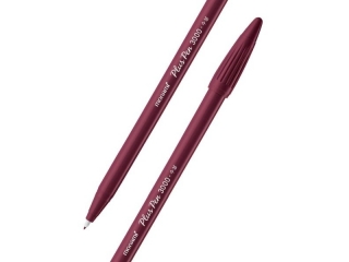 Cienkopis okrgy 0, 4 mm PLUS PEN 3000 MONAMI czerwony ciemny tusz - 12 szt. op [opakowanie=12szt]