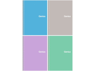 Koozeszyt A6 kratka 80k, "Genius mini 2" [opakowanie=4szt] (30.26 proc.) ASPROM
