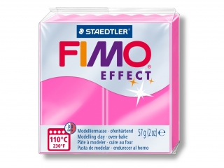 Kostka FIMO effect 57g, neon różowy, masa termoutwardzalna, Staedtler