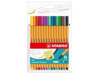 Cienkopis STABILO point 88 etui kartonowe 15 szt.