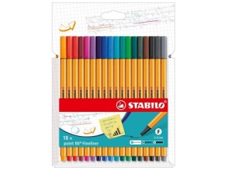 Cienkopis STABILO point 88 etui kartonowe 18 szt.