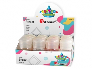 Brokat display buteleczki 4 kolory x 3szt. po 15g