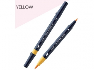 Marker wodny dwustronny z pdzelkami o dwch grubociach MONAMI ty - 12 szt. op. (0%)
