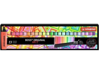 Zakrelacz STABILO BOSS ORIGINAL podstawka na biurko 23 szt. ARTY