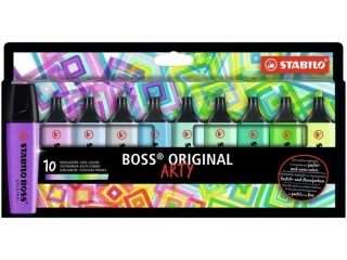 Zakrelacz STABILO BOSS ORIGINAL ARTY etui 10 szt. kolory chodne [opakowanie=5szt]