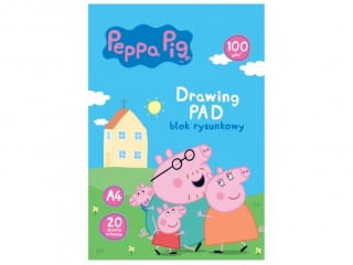 Blok rysunkowy PEPPA PIG A4 100g 20 ark  [opakowanie=10szt]