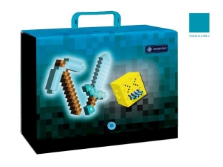 Teczka z rączką ASTRAPAP BLUE PIXEL XL 9cm