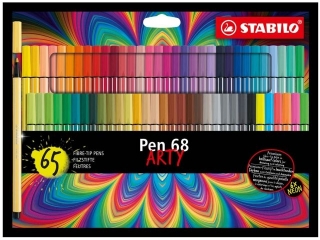 Flamaster STABILO Pen 68 etui kartonowe 65 szt. ARTY [opakowanie=5szt]