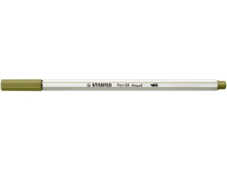 Flamaster STABILO Pen 68 brush ziele botna [opakowanie=10szt]