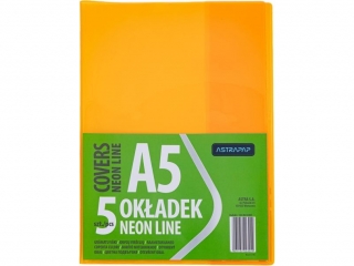 Okadka A5 NEON LINE nieregulowana, 5 szt