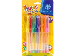 Dugopisy elowe zapachowe ASTRA FRUTOS - 8 kolorw [opakowanie=24szt]