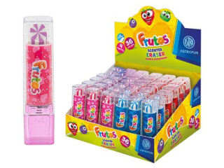 Gumka zapachowa w ksztacie szminki ASTRA FRUTOS - 36 szt. display [opakowanie=36szt]