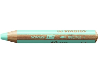 Kredka drewniana STABILO woody 3 w 1 pastelowa niebieska [opakowanie=5szt]