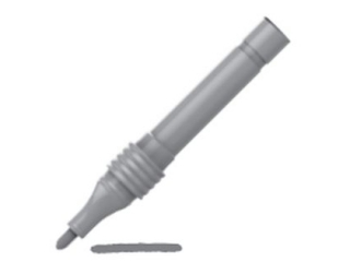 Marker okr�g�y 1, 2 mm ko�c�wka typu B Live Color DIY MONAMI szary sezam - 12 szt. op. [opakowanie=12szt]