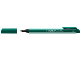 Cienkopis STABILO pointMAX ciemnozielony [opakowanie=10szt]