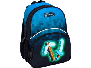 Plecaczek dziecicy wycieczkowy ASTRABAG BLUE PIXEL, AK300 [opakowanie=6szt]