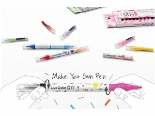 Cienkopis okr�g�y 0, 4 mm ko�c�wka typu F Live Color DIY MONAMI czerwony sos - 12 szt. op. [opakowanie=12szt]
