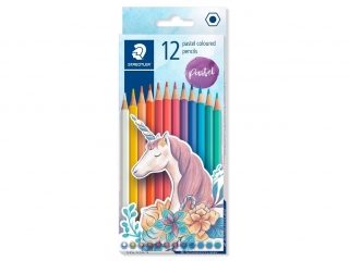 Kredki szecioktne, kolekcja Pastel, 12 kol, Staedtler [opakowanie=6szt]