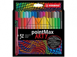 Cienkopis STABILO pointMAX etui kartonowe 32 szt. ARTY [opakowanie=6szt]