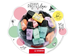 Zakrelacz STABILO BOSS MINI Pastellove display 50 szt. [opakowanie=1szt]