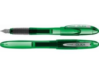 Pióro wieczne stalówka typu F OLIKA MONAMI zielony tusz + 2 naboje atramentowe - 1+2 szt. blister